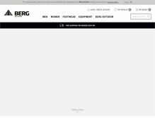 Tablet Screenshot of bergoutdoor.com